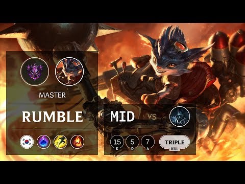 Rumble Mid vs Karthus - KR Master Patch 9.8