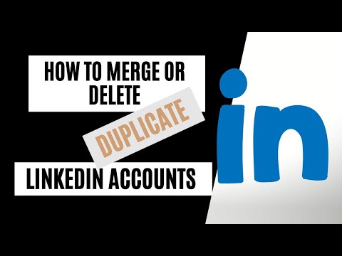 How to merge duplicate Linkedin accounts - YouTube