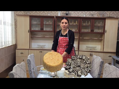 New Year's Eve!\ King pilaf from bulgur\ Waffle dessert baked between dough