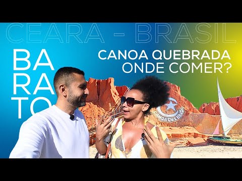Good and cheap food in Canoa Quebrada | Lunch for less than 25 reais in Canoa Quebrada