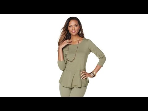 DG2 by Diane Gilman Peplum Tee