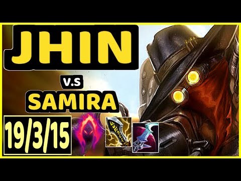 LUGER (JHIN) vs SAMIRA - 19/3/15 KDA BOTTOM ADC CHALLENGER GAMEPLAY - EUW