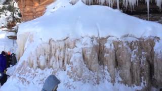 preview picture of video 'Ice Caves Apostle Islands, Bayfield WI'