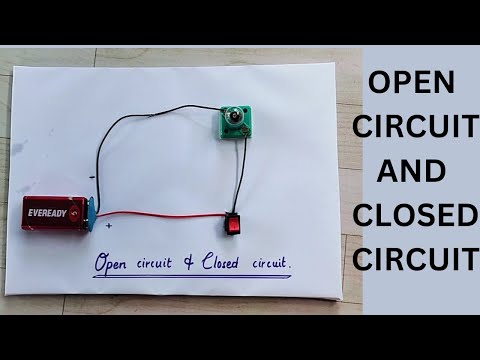 Open circuit and closed circuit working model / Science project/ science working model