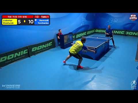 01:00 Liubomyr Sheshurak 1 - 3 Hennadii Yurchenko West 7 WIN CUP 10.12.2022 | TABLE TENNIS WINCUP