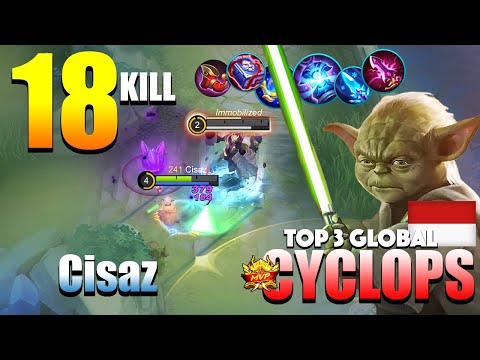 Cyclops 100% Burst Damage! Non Stop Gank | Top 3 Global Cyclops Gameplay By Cisaz | MLBB