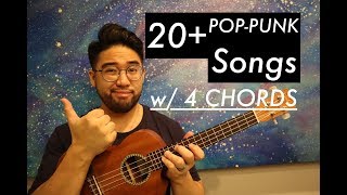 20+ Pop Punk Songs with ONLY 4 Chords Ukulele for Beginners