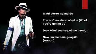 Michael Jackson Blue Gangsta Lyrics