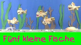 5 kleine Fische || Kinderlieder Puppenvideo