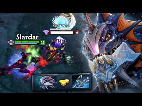 Raid Boss Slardar Hard Carry Rampage 35 Kills One Shot Dota 2🔥