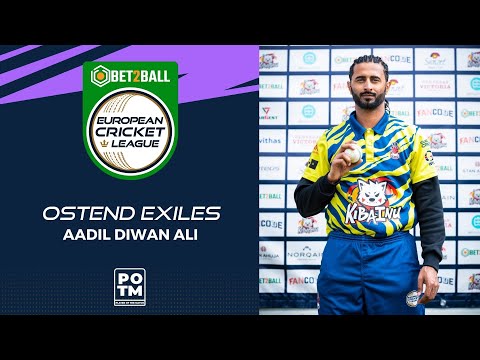 POTM: A.Diwan Ali - MSF vs OEX | Highlights | Bet2Ball European Cricket League Day 5, Group D |ECL22