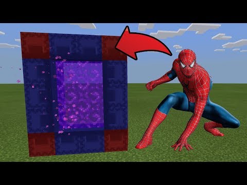 MCPE : How To Make a Portal to the Spiderman Dimension