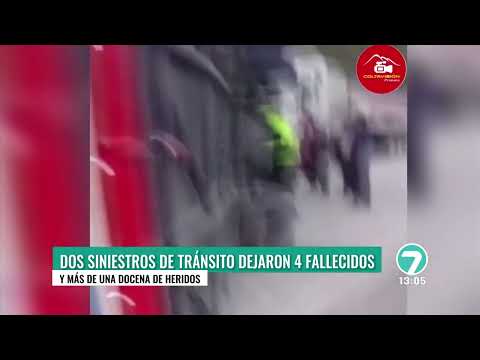 UN BUS DE LA FLOTA PELILEO SE VOLCÓ EN LA VÍA GUAYAQUIL -   PALLATANGA
