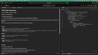 YouTube video 'No Sound Leetcode 1169: Invalid Transactions'