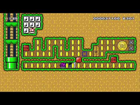 アレが見えないこの部屋で   Invisible Objects by セネルク - Super Mario Maker 2 - No Commentary 1bw