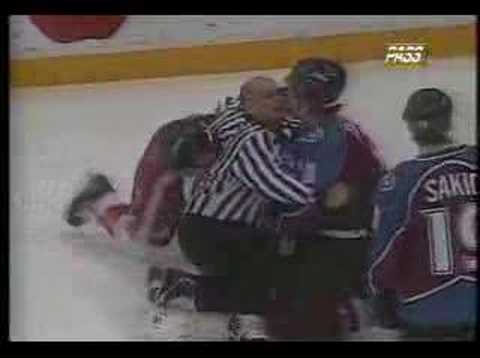 Vladimir Konstantinov vs Adam Deadmarsh Hockey Fight