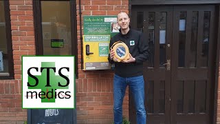 How to get into a Defibrillator cabinet.