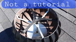 Whirlybird roof vent - lubricated.