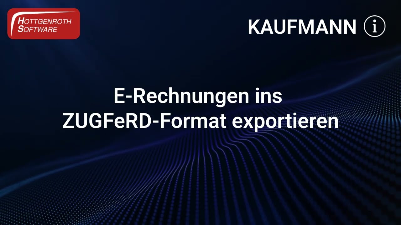 Export e-invoices to ZUGFeRD format