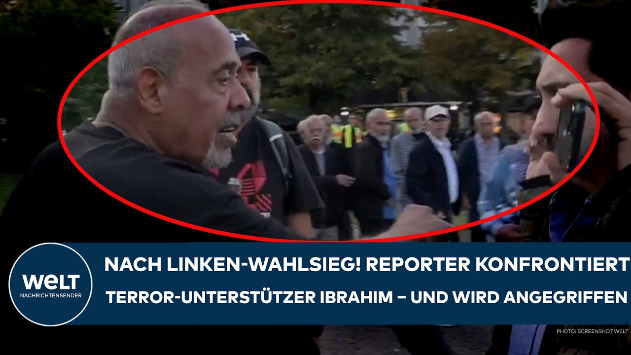 BERLIN: Nach Linke-Sieg! Reporter konfrontiert Terror-Unterstützer Ibrahim – und wird angegriffen!