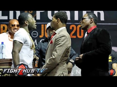 ADRIEN BRONER ALMOST FIGHTS SHAWN PORTER'S DAD! BOTH HAVE HEATED BACK & FORTH CONFRONTATION!