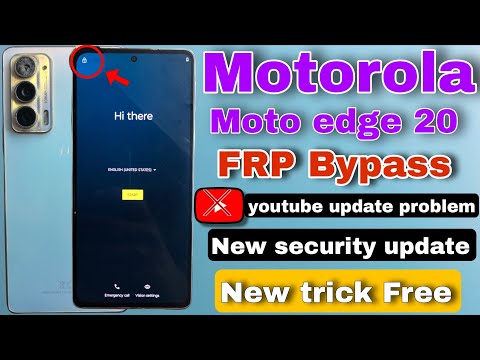 Moto edge 20 FRP bypass  | moto edge 20 Google Account bypass | XT2143-1 FRP bypass youtube update