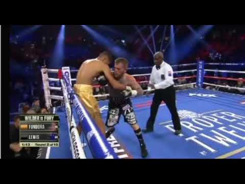 Boxing Fundora vs Lewis Bloody 2nd Round