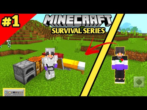 HEMANT_GAMERZ_005 - Minecraft Survival Series Pe Ep-1 in Hindi 1.20 | made Survival iron armour | #minecraftpe