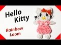 HELLO KITTY (Хэллоу Китти) из резинок Rainbow Loom Bands. Урок ...
