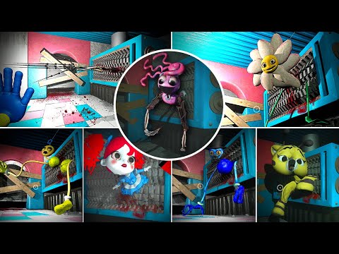 All CHAPTER 3 Characters get Destroyed by Grinder in Poppy Playtime