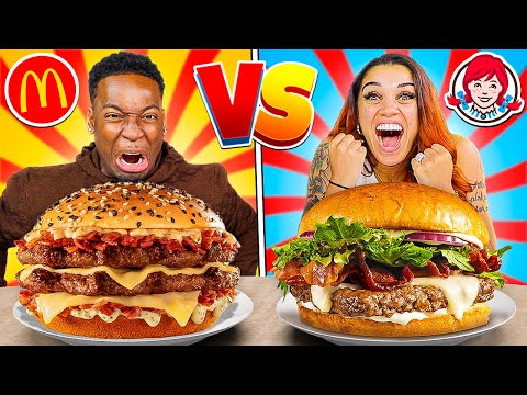 MCDONALD'S VS WENDY'S FOOD CHALLENGE!!