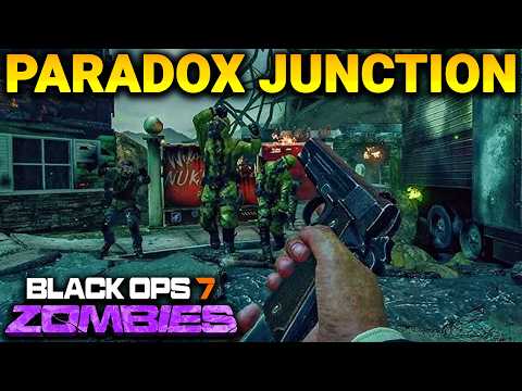 PARADOX JUNCTION EASTER EGG HUNT: Black Ops 7 Zombies NEW MAP Gameplay & Walkthrough!