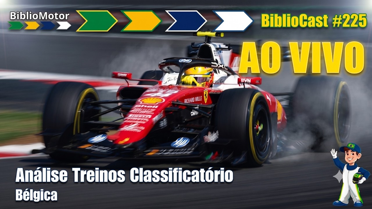 F1 - GP da Bélgica - Análise da Corrida Sprint e Treino Classificatório | BIBLIOMOTOR | AO VIVO
