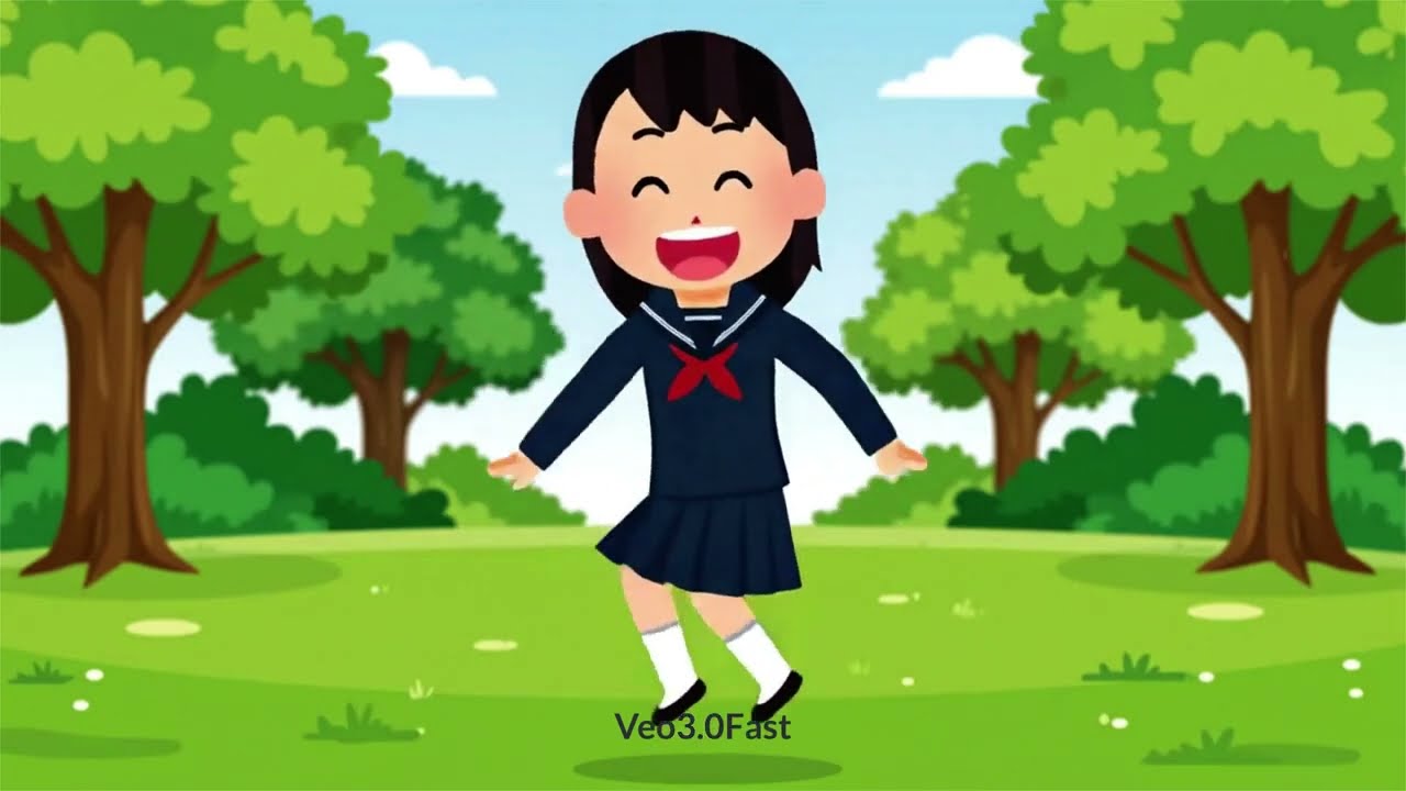 Text to Video clip　画像に動きを与えるサンプル　その１　イラスト素材を動かかす