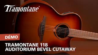 Lâg Édition Limitée Tramontane 118 Auditorium Bevel Cutaway Électro Brown Shadow - Video