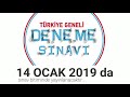 Limit yayınları Türkiye Geneli Deneme Sınavı 2019