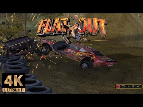 FlatOut | Gravel Rock Run (Gravel Mound) | PC Gameplay 4K