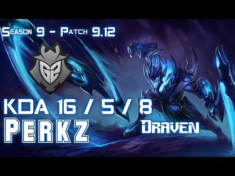 G2 Perkz DRAVEN vs SIVIR ADC - Patch 9.12 EUW Ranked