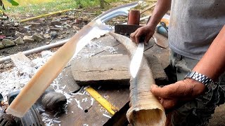 Download lagu the extraordinary results of white buffalo horn make knife handles & sheaths mp3