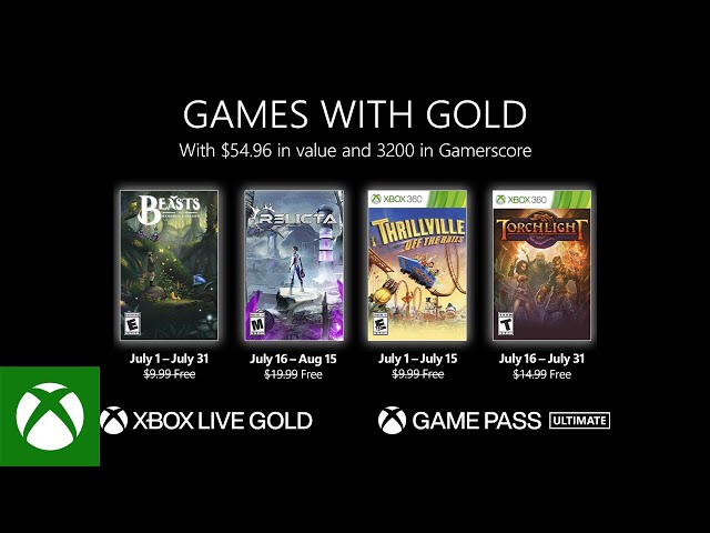 Jogos Sem Xbox Com Ouro Para Julho De 2022 Jogos Sem Xbox Com Ouro Para Julho De 2022