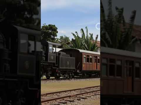 Trem partindo da estação de Borborema sentido Pirpirituba PB, reprodução por IA