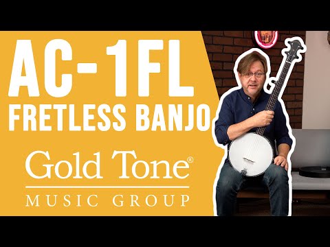 Gold Tone AC-1FL Fretless Acoustic Composite Nato Neck 5-String Openback Banjo with Gig Bag image 13