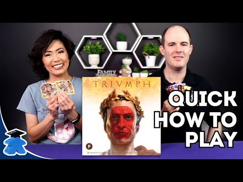 Triumph - Euro-inspired area control board game with bidding in the burgeoning Roman Empire.