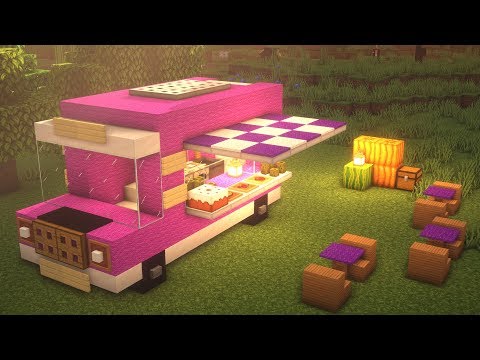 Minecraft:  How to Build a Food Truck | Restaurant on wheels