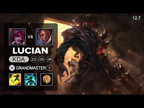 Lucian vs Xayah ADC - KR Grandmaster - Patch 12.7 Season 12