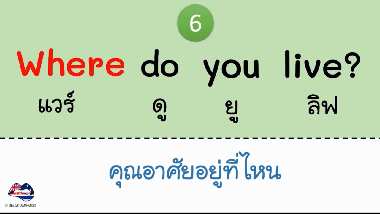 ฝึกพูด-แต่งประโยคคำถามภาษาอังกฤษ WH Questions