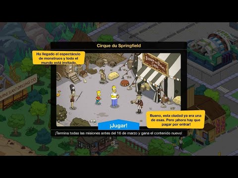 Simpsons Springfield: Tapped Out | NUEVO EVENTO - CIRQUE DU SPRINGFIELD