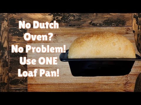 How to bake sourdough bread in ONE loaf pan, no dutch oven needed!