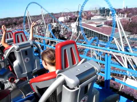 Europa Park - Majda and Chris on (Blue) Fire ;)