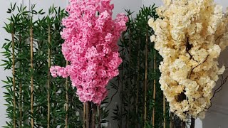 Güzellik Merkezi Dekor Yapay Çiçek Saksı & Bambu Separatör Mosspa Beau